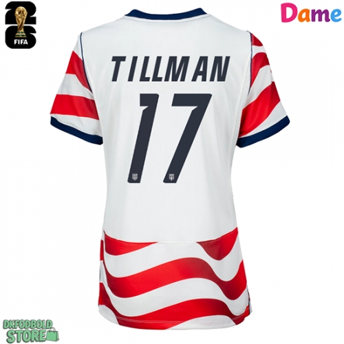 Forente stater Malik Tillman #17 Replika Hjemmebanetrøje Dame VM 2026 Kortærmet